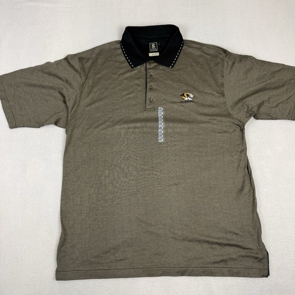 Gear For Sports Other - Gear For Sports Mizzou Tigers Polo Shirt Mens Large Gold Tan Mercerized Cotton